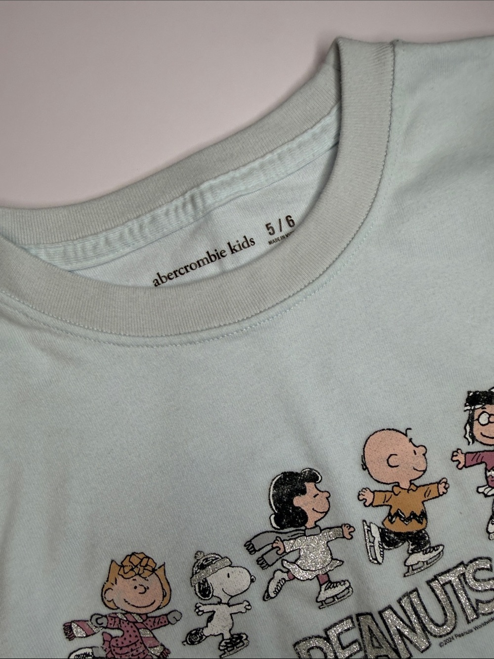 Abercrombie Kids White Peanuts Graphic Tee - Picture 3 of 3